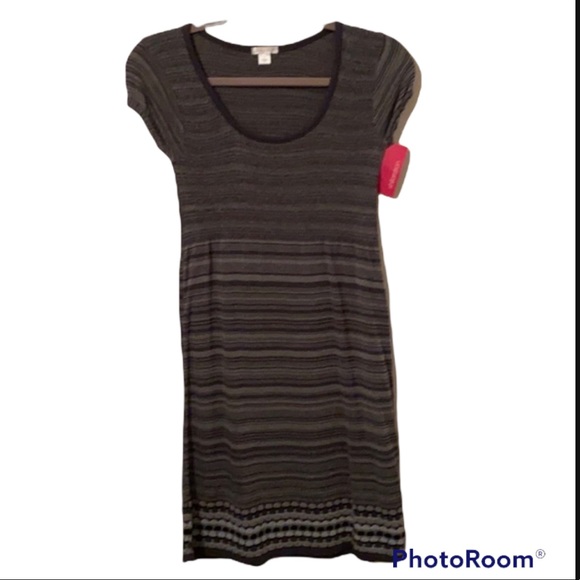 NWT KNIT GRAY OMBRÉ DRESS FITTED WITH STRENGTH XHILARATION DRESS ⭐️⭐️⭐️⭐⭐️ - Picture 8 of 9